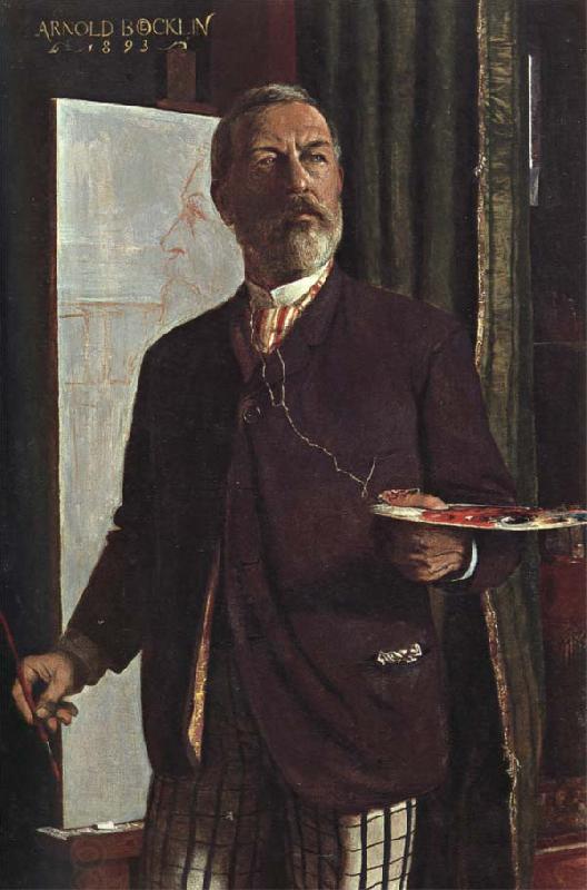 Arnold Bocklin Self-Portrait in his Studio China oil painting art
